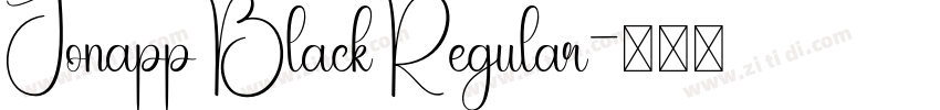 Jonapp Black Regular字体转换